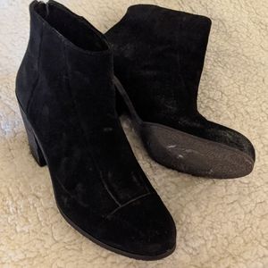 Vince Camuto  black suede booties